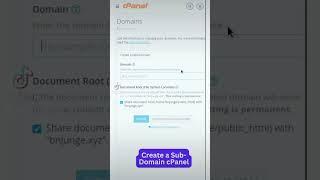 Create Subdomain on cPanel #cpanel