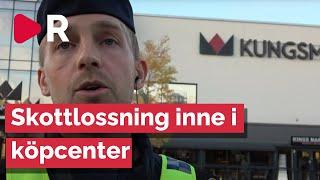 Polisen kommenterar skottlossningen i köpcentret Kungsmässan