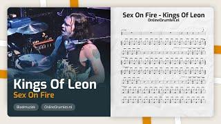 Drum bladmuziek uitleg en meespelen met Kings Of Leon - Sex on fire - Online Drumles