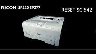 RESET code error SC 542 543 544 RICOH SP220 SP277 325dn  213dn  211 210 377dnwx