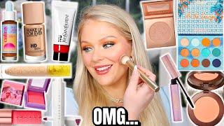 TESTING VIRAL NEW MAKEUP  FULL FACE FIRST IMPRESSIONS MAKEUP TUTORIAL