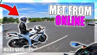 I met up with a random biker girl online.. | MotoVlog #15