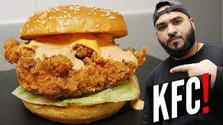 KFC ZINGER BURGER RECIPE | WITH SAUCE