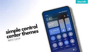 Simple MIUI 14 Control Center Themes | Best MIUI Themes for MIUI 13