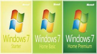 Comparing Windows 7 Starter to Home Basic to Home Premium!