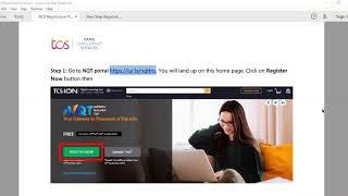TCS NQT Registration 2020