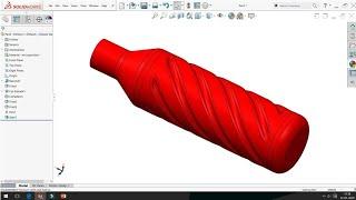 Solidwork bottle flex twisting