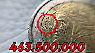 RARE 463.500.000 - 2 Euro Coin 2002 ITALY