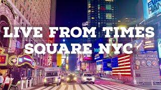 ⁴ᴷ⁶⁰ Evening Walk at Times Square NYC - Live (August 11, 2020)