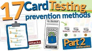 Prevent Carding  & Card Testing Fraud SCAM - 17 ways to prevent Carding & Card Testing