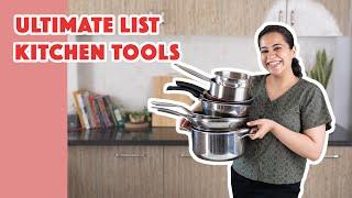 ULTIMATE KITCHEN UTENSILS LIST | HOW TO SETUP A NEW KITCHEN | BEST KITCHEN UTENSILS & TOOLS IN INDIA