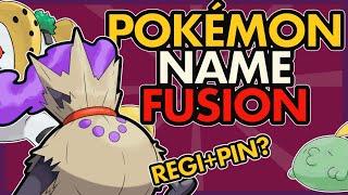 POKEMON NAME FUSION CHALLENGE! Drawing new POKEMON by combing their NAMES! (NEW GHOST TYPE REGI?!?)