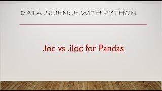 Label Based Vs Positional Indexing Pandas