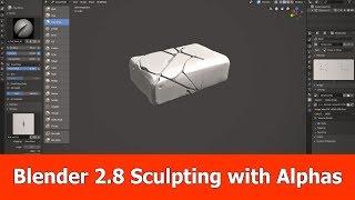 Blender 2.8 Sculpting with Alphas