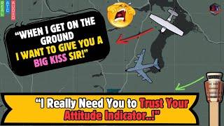 Disoriented pilot trapped in ice and cloud! Smart Atc guides miracle landing #atc