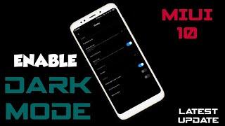 HOW TO ENABLE DARK MODE IN MIUI 10 (NEW UPDATE)