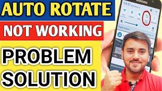 Auto Rotate Not Working Problem Solution Android How To Fix Auto Rotate Not Working Hindi On Android