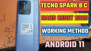 tecno spark 8c hard reset New Method Working Button Problem Solve 2023