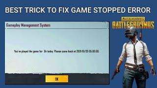 How To Fix Game Stopped Error In PUBG Mobile | Fix PUBG Mobile Has Stopped