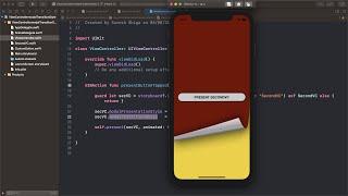 ViewController UIModalTransitionStyle Swift