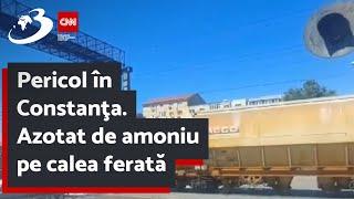 Pericol în Constanţa. Azotat de amoniu pe calea ferată