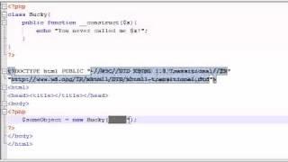 PHP Tutorial - 40 - Constructors and Destructors