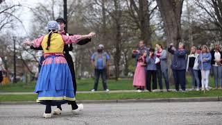 Traditional Dutch Dance performances at Tulip Time 2018 in Holland, Michigan