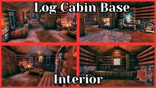 Valheim: Stone & Wood Log Cabin Base #2 Interior Tutorial - How To Build.