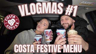 Vlogmas day 1 - trying out the Costa festive drink *they were awful* ️