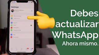 DEBES ACTUALIZAR WHATSAPP AHORA MISMO!