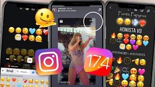 HONISTA ATUALIZADO 2024 INSTAGRAM estilo IPHONE com EMOJIS IOS + IOS FONTS + REPOST REELS IOS  P2