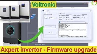 How to update the firmware on the Voltronic Axpert RCT solar inverter - step by step