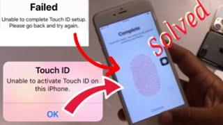 SOLVED,Unable To Activate Touch ID On This iPhone 6,7,8,se Failed Unable To Complete Touch ID Setup?