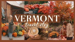 AUTUMN IN VERMONT | exploring the fall foliage, apple orchards, cider mills,  & more in Stowe 