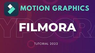 How to Do Motion Graphic in Filmora