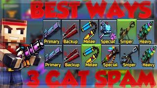 ALL WAYS To 3 Cat Spam Pixel Gun 3D 2024