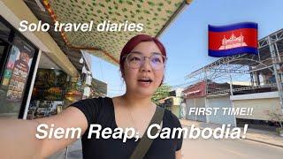 SIEM REAP, CAMBODIA SOLO TRAVEL VLOG - First time, first impressions!! SE Asia #1