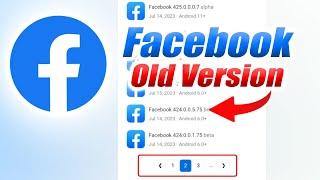How to Download Facebook Old Version in 2023 #facebook #oldversion