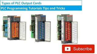 Types of PLC Output Cards Relay Transistor TRAIC Outputs || PLC Programming Tutorials for Beginners