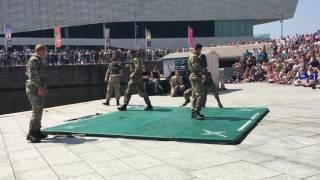 Royal Marines unarmed combat demo Liverpool