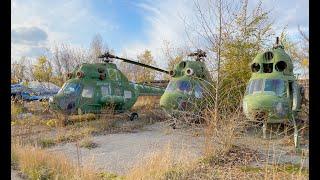 Нашли заброшенный летный городок и стоянку списанных самолетов и вертолетов