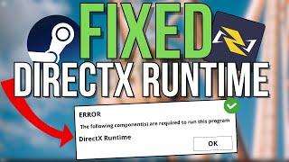 How to FIX The Following Components Are Required To Run This Program DirectX Runtime Error ALL GAMES