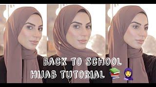 Back To School Hijab Styles! | Quick And Easy Chiffon Hijab Tutorial *Pinless*