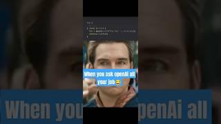 When you ask openAi to fix the bug #shorts #developer #openai #coding #chatgpt #technology