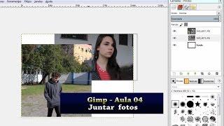 Videoaula - Gimp  4 Juntar fotos