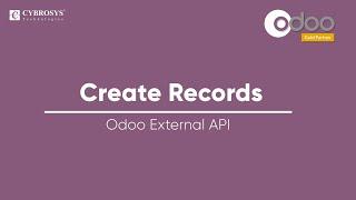 Odoo External API - Create records | XMLRPC | How to Create Records