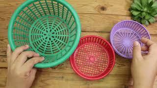 diy storage baskets from old baskets