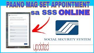 PAANO MAG SET NG APPOINTMENT SA SSS ONLINE | NEW SSS UPDATED