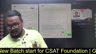 Free CSAT Preparation for UPSC 2025  from Zero level Class-1 By SSM Sir (IIT-Delhi)