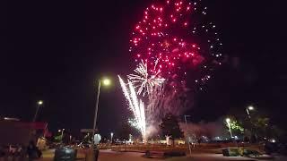 Fireworks Display At Night Before 2024 Independence Bowl in Shreveport, LA